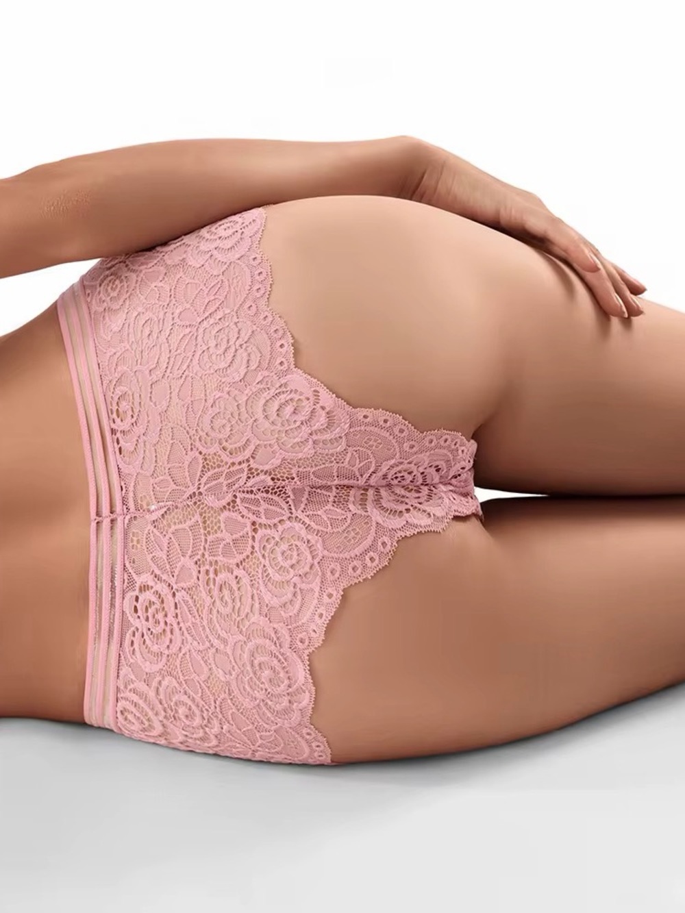 Teal Lace Boyshort Panty - Stretch Lace Comfort